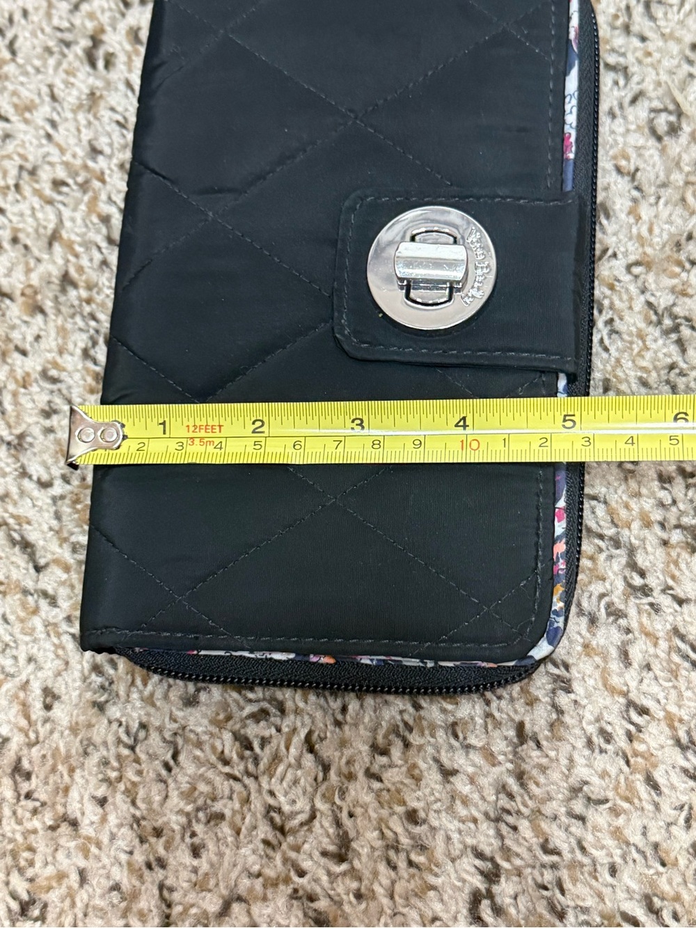 Vera Bradley Ultralight Essential Turnlock Wallet in Moonless Night Pattern - Picture 7 of 7